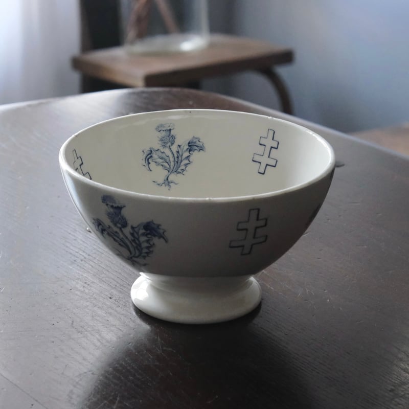 レア✨リュネヴィル　ロレーヌ　十字　ウジェニー　ボウル　フランス　アンティーク レア✨リュネヴィル ロレーヌ 十字 ウジェニー ボウル フランス