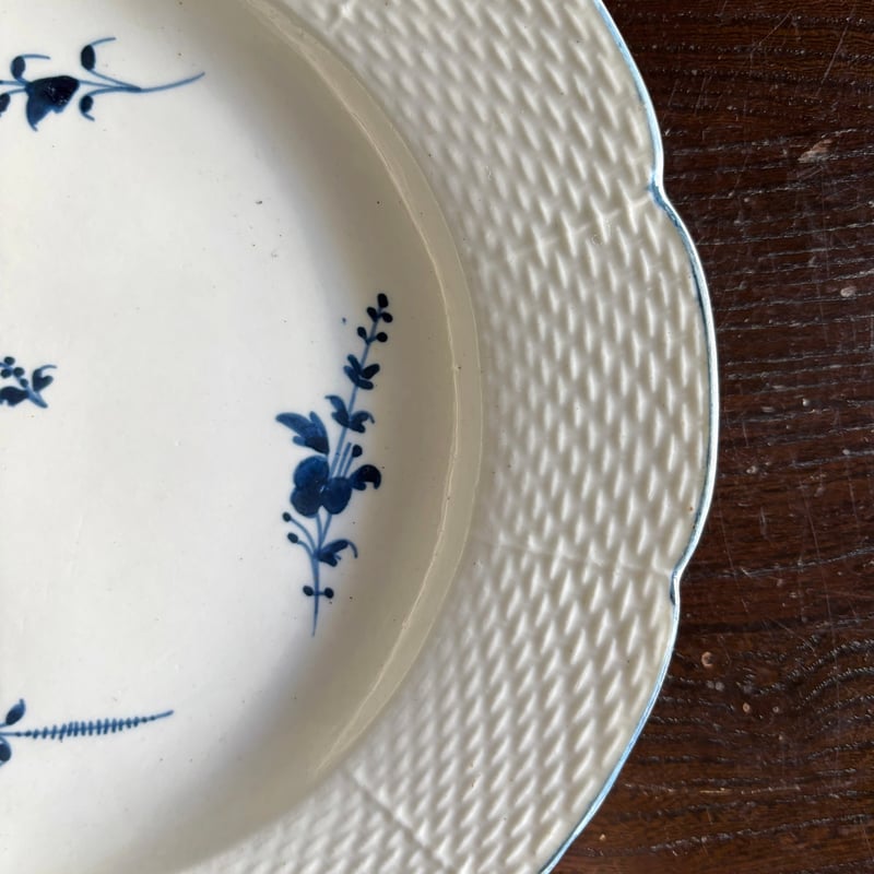 18世紀 ARRAS アラス レリーフ ブランディーユ 小枝柄 平皿