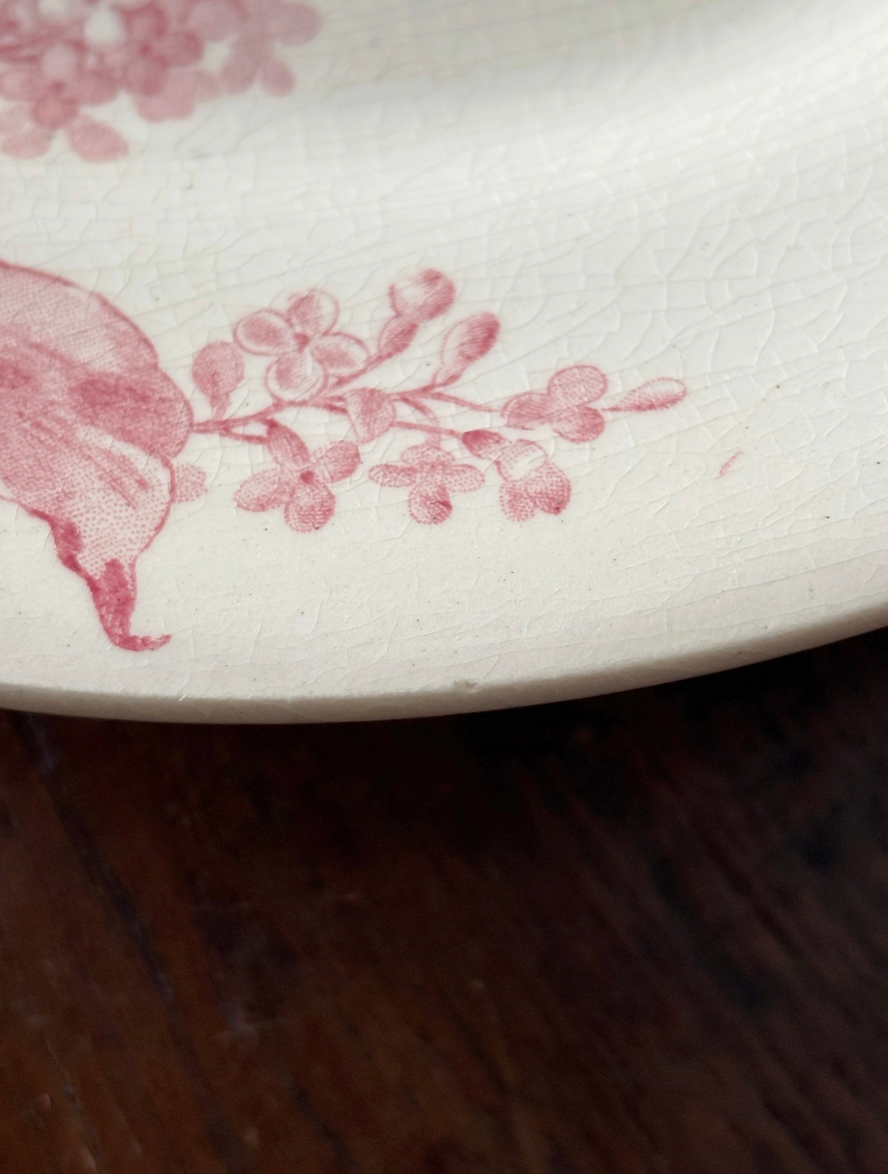 Gien Lilas ジアン リラ 平皿 デザート皿 φ21.3cm フランス