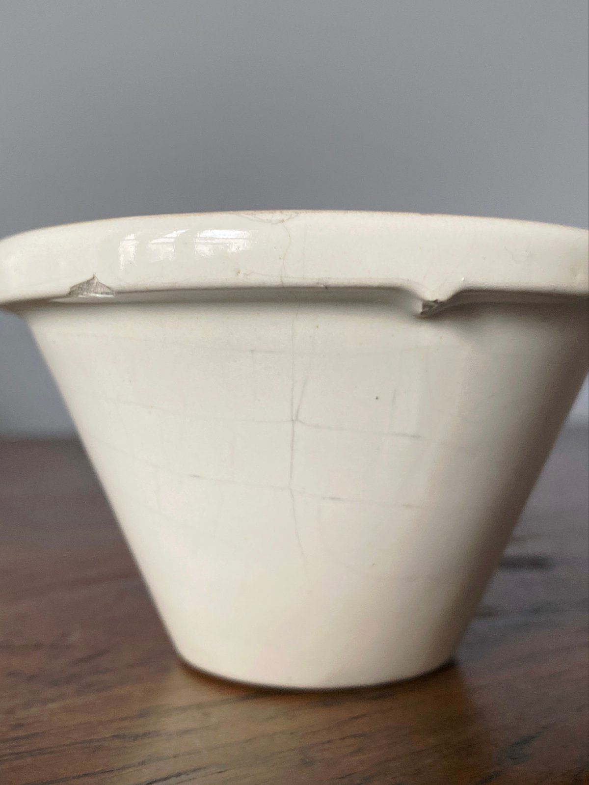 小さな フェセル 水切り h5.4cm フランス アンティーク 0501635