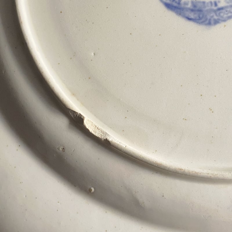 レア　フランス　アンティーク　ボルドー窯　 タピスリ スクエアプレート　大皿 ボルドー窯 Bordeaux フランス アンティーク プレート 皿