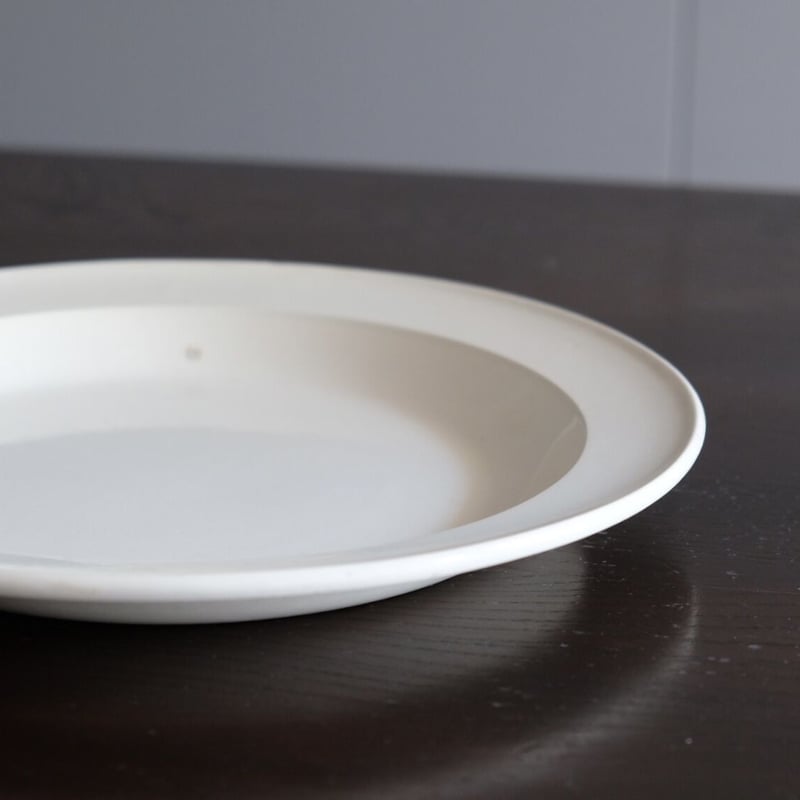 モントロー窯 1820年代 ファイアンスフィン 花リム大皿 モントロー窯 1820年代 ファイアンスフィン 花リム大皿