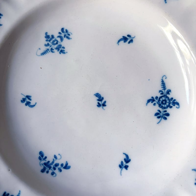 Moustiers ムスティエ 小枝柄 シェルリム 皿 深皿 平皿 φ24.3cm