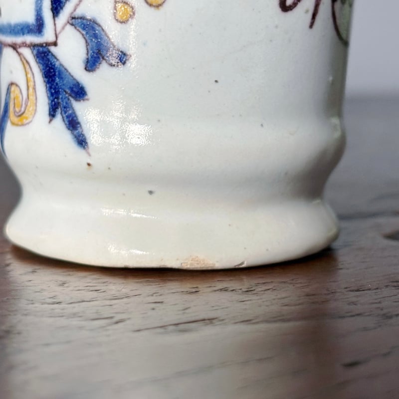 Rouen ルーアン 軟膏 ポット カップ h8cm フランス アンティーク