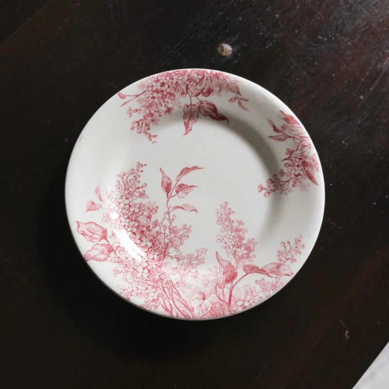 Gien Lilas ジアン リラ 平皿 デザート皿 φ21.5cm フランス