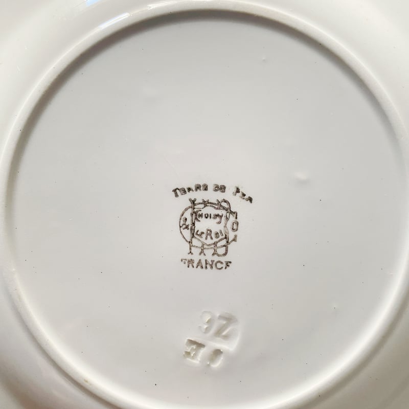 CHOISY LE ROI ショワジールロワ 矢車菊 平皿 φ20.5cm アンティーク b