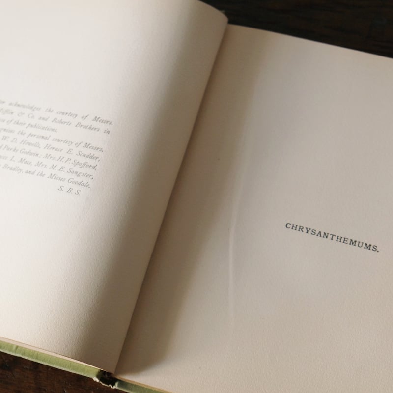 花 詩集 本 Flowers from here and there 1886年 アンティーク