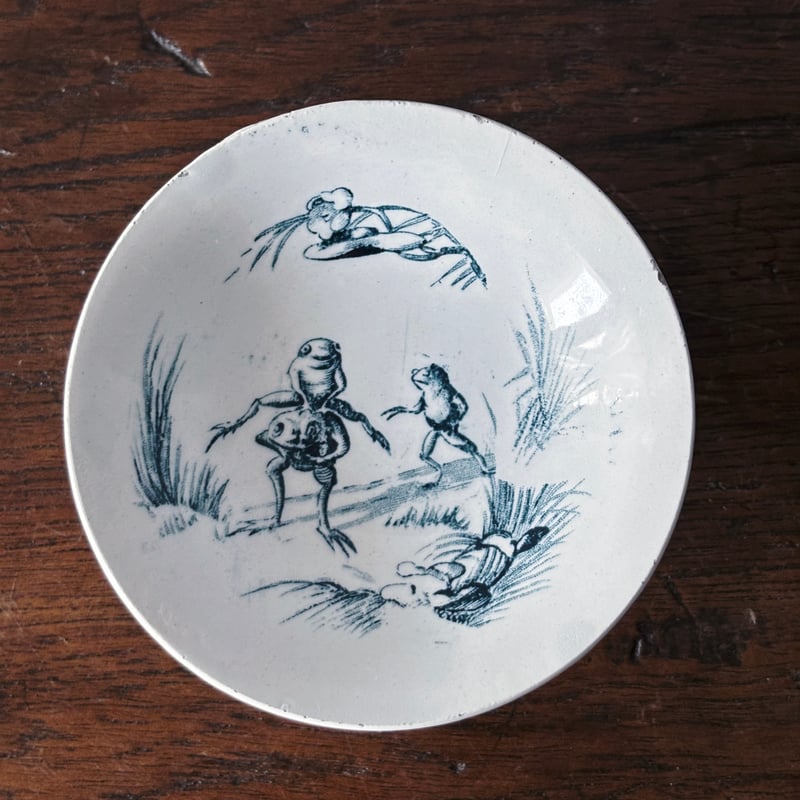 リュネビル窯 コンポティエ フランスアンティーク ディネット コンポティエ おそらく リュネビル フランス