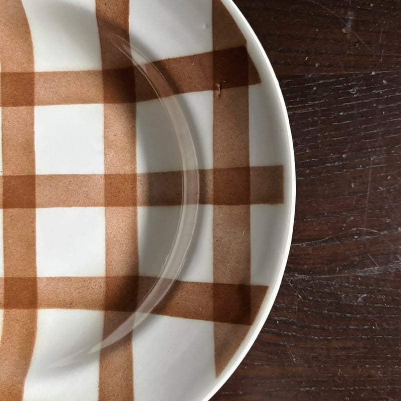 サンタマン オルシー・ムーランデルー nappe ギンガム チェック 深皿