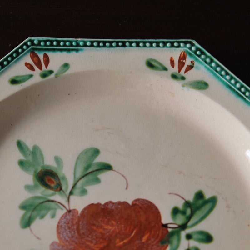 ドゥエ Douai 花絵皿 オクトゴナル デザート 皿 平皿