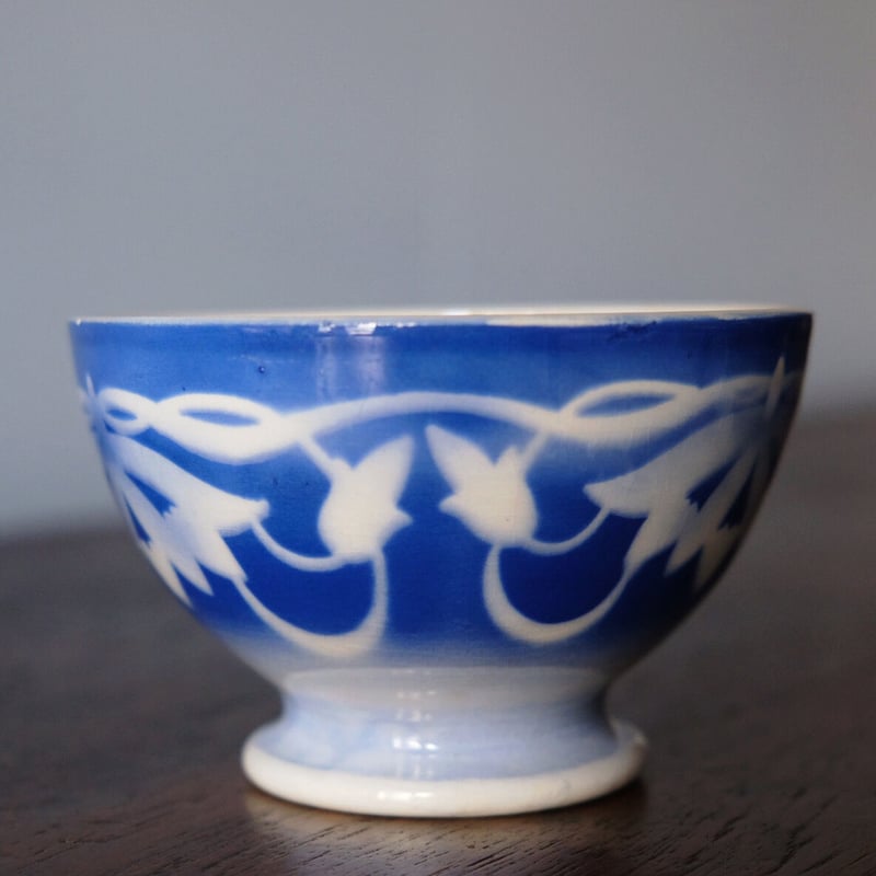 無刻印 カフェオレボウル ボウル ステンシル φ11.1cm アンティーク