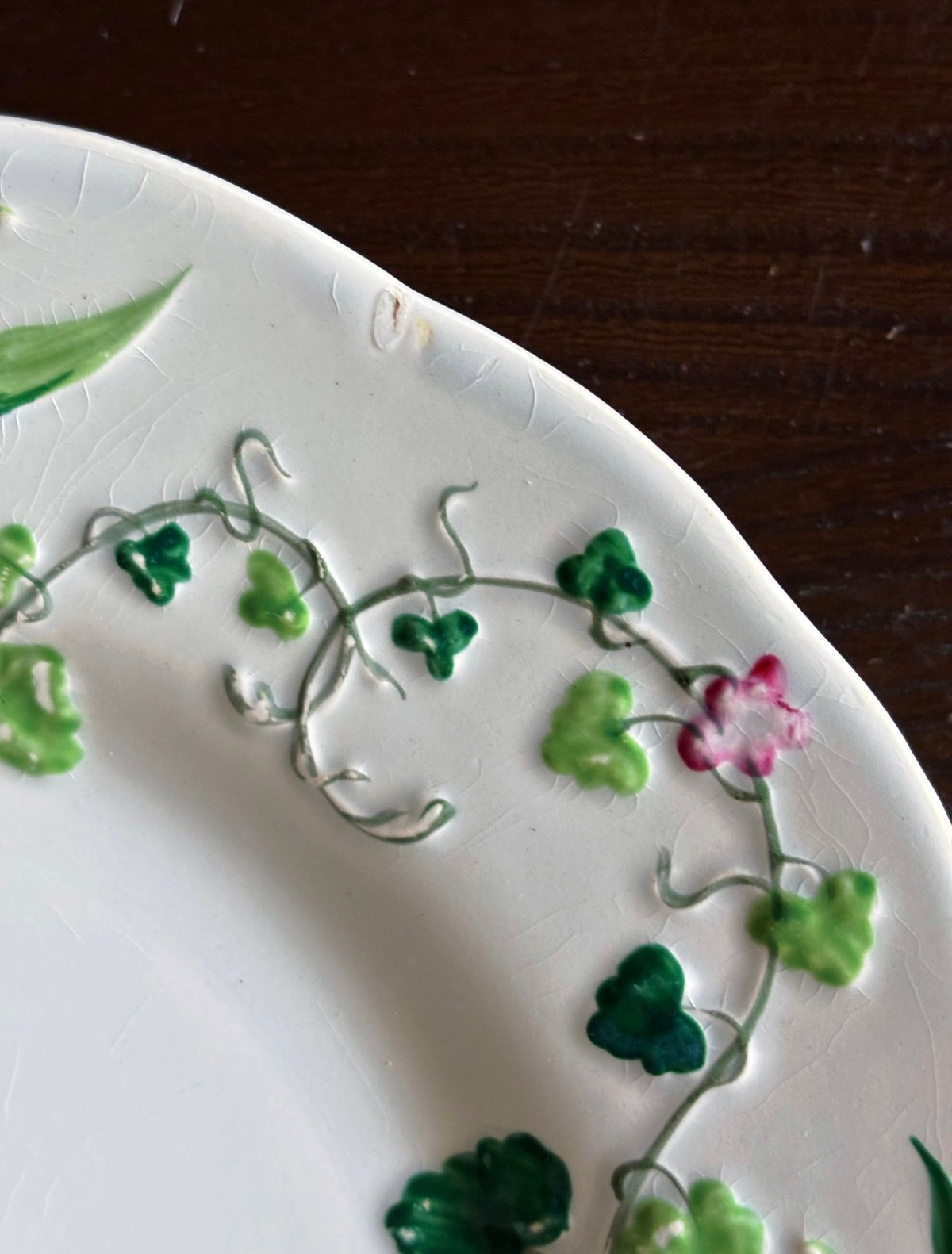 Creil&Montereau Flora Muguet デザート皿 彩色 φ21.5cm ク