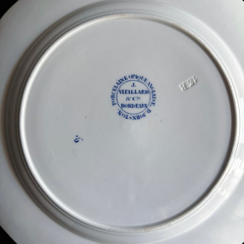 J.Vieillard&Cie/Bordeaux ボルドー タピスリー 平皿 φ20.5cm
