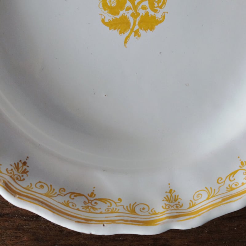 18世紀 ムスティエ 花絵皿 アンティーク 050470 | jinen_antique