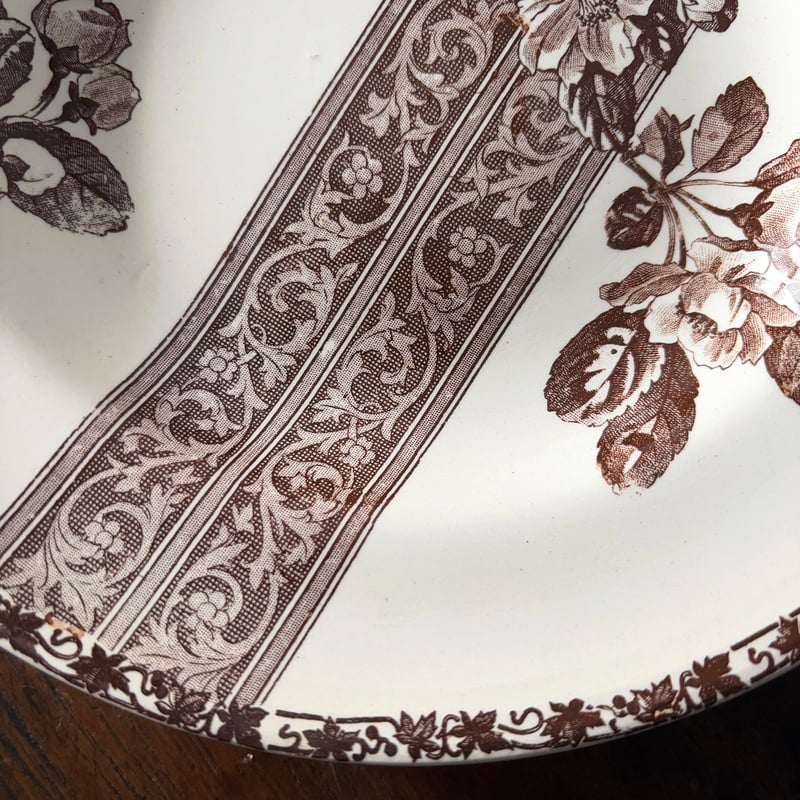 Emile Bourgeois エミール ブルジョワ 深皿 絵皿 プレート φ23.5cm フ