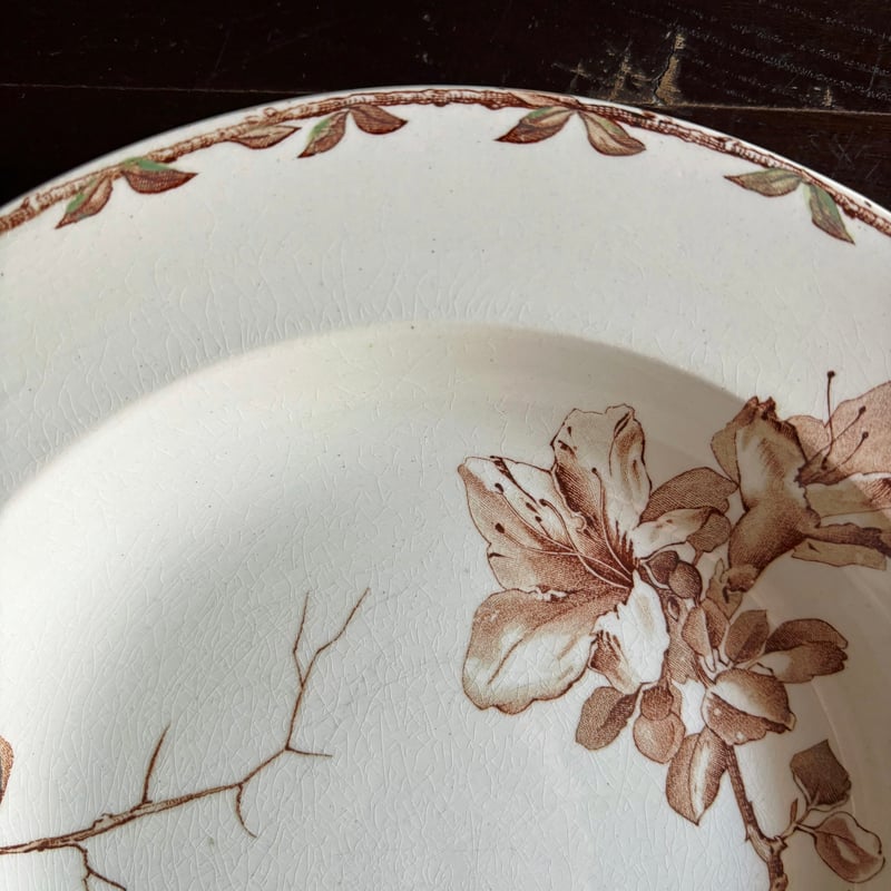 HB&Cie ショワジールロワ Oxford オックスフォード 深皿 リム皿 手彩色