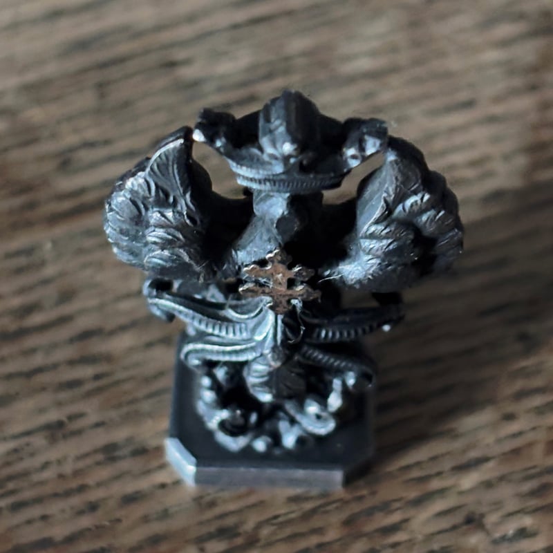 カシェ ロレーヌ十字 紋章 シーリングスタンプ h4.2cm フランス