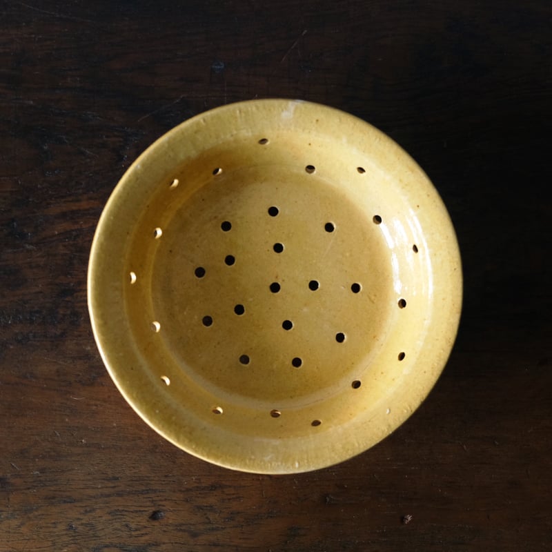 フェセル 黄釉 皿 φ22.5cm フランス アンティーク 0501639 | jinen_a