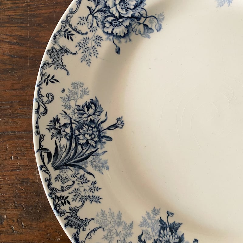 フランスアンティーク　ショワジー　Floreal 大皿 フランスアンティーク ショワジー Floreal 大皿 - メルカリ