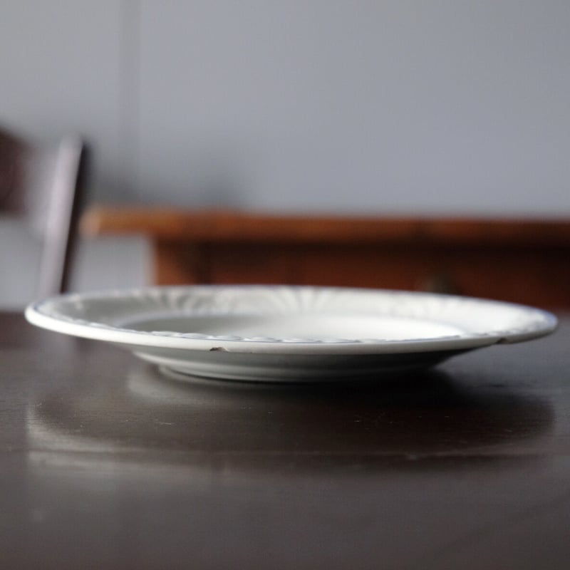 クレイユエモントローcreil et montereau グリザイユ皿　レア Creil&Montereau クレイユモントロー クレイユエモントロー グリザイユ