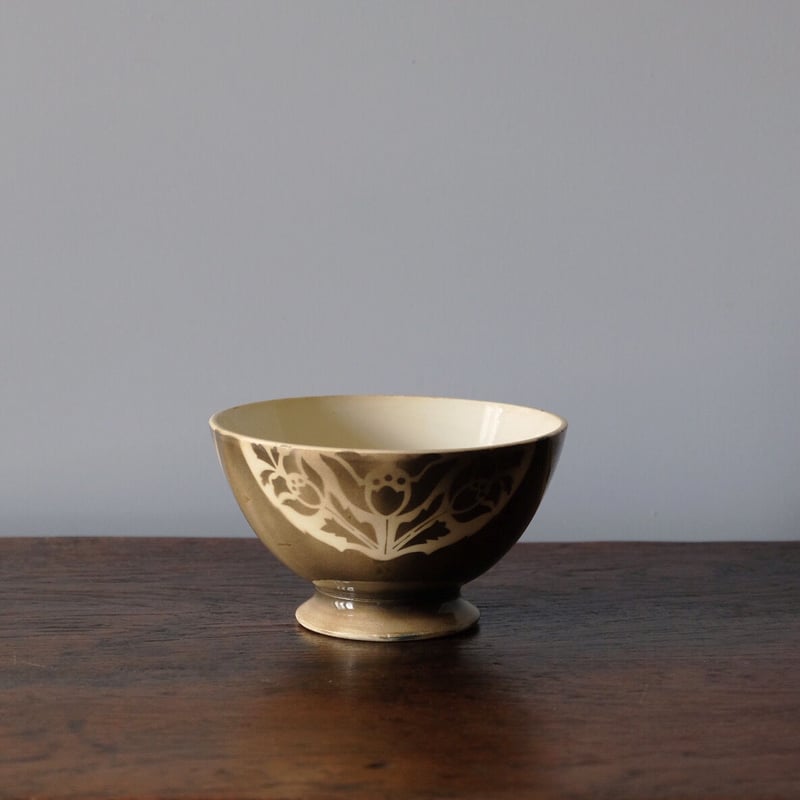 bbw01 フランス クレイユエモントロー プレート 金彩 青アザミ 5枚 19世紀 クレイユ・エ・モントロー スーププレート シノワズリー ブルー