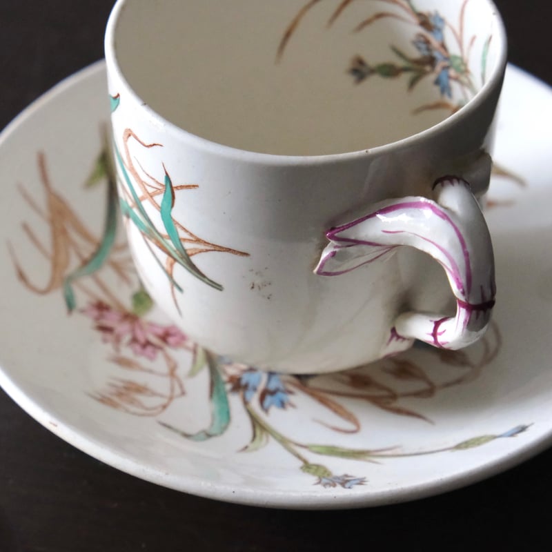 K&G Luneville リュネヴィル 矢車菊 カップ アンド ソーサー フランス