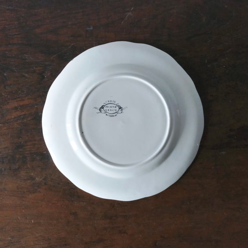 Creil&Montereau Fraise ジョルジュサンド 彩色 いちご レリーフ