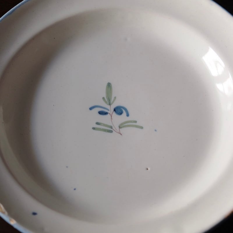 VARAGE ヴァラージュ 平皿 リム皿 φ22cm フランス アンティーク