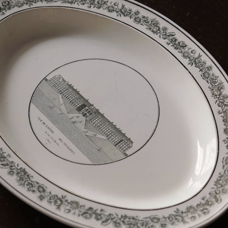 フランスアンティーク皿　クレイユStoneCoquerel et Le Gros フランスアンティーク皿 クレイユStoneCoquerel et Le Gros