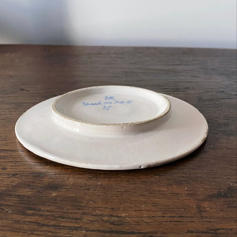 カンペール焼 デミタス カップ アンド ソーサー アンティーク 0501746