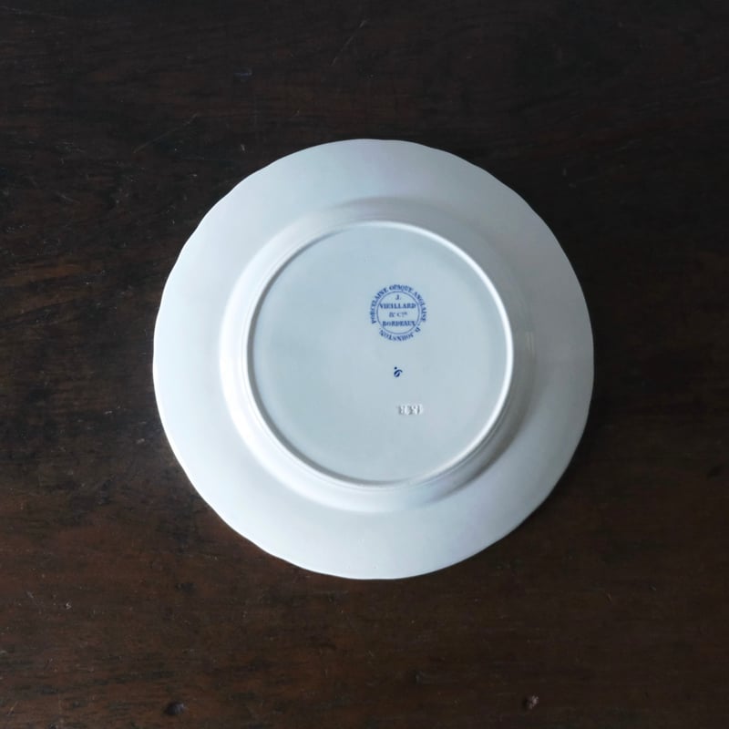 J.Vieillard&Cie/Bordeaux ボルドー タピスリー 平皿 φ20.6cm