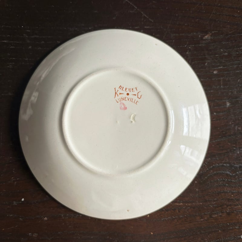 K&G Luneville リュネヴィル 矢車菊 カップ アンド ソーサー フランス