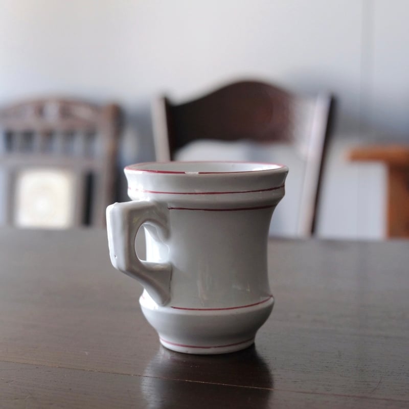 ブリュロ カップ コーヒーカップ 赤線 フランス アンティーク 0501841