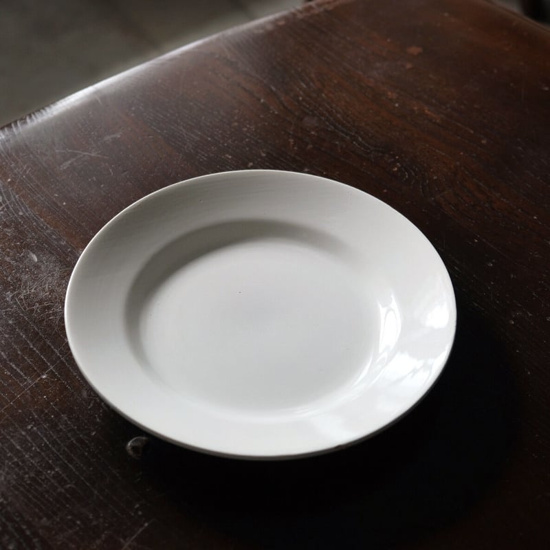 ニーデルヴィレー Nidelviller 白皿 平皿 リム皿 φ21.6cm フランス アン