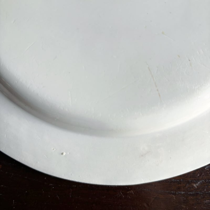 montrou シャンソン皿 MONTEREAU モントロー シャンソン グリザイユ皿 平皿 φ21.5cm