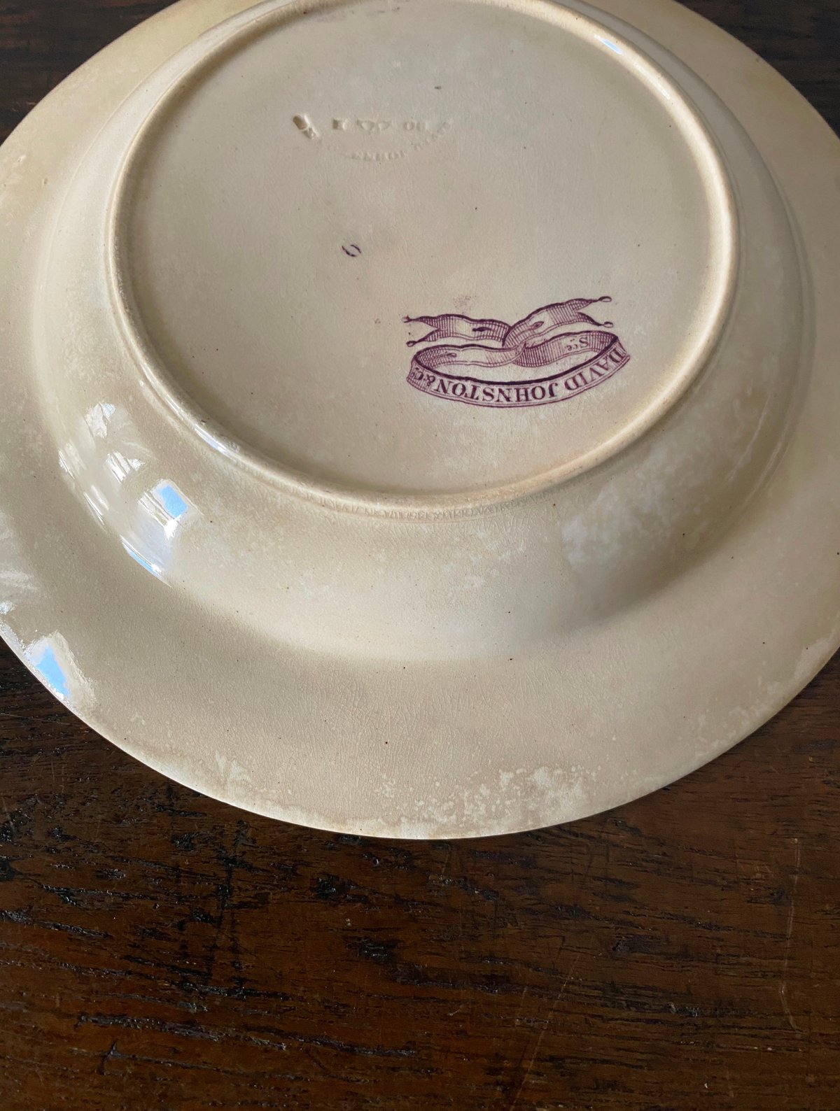 Bordeaux 希少総柄深皿藍色フランスアンティーク