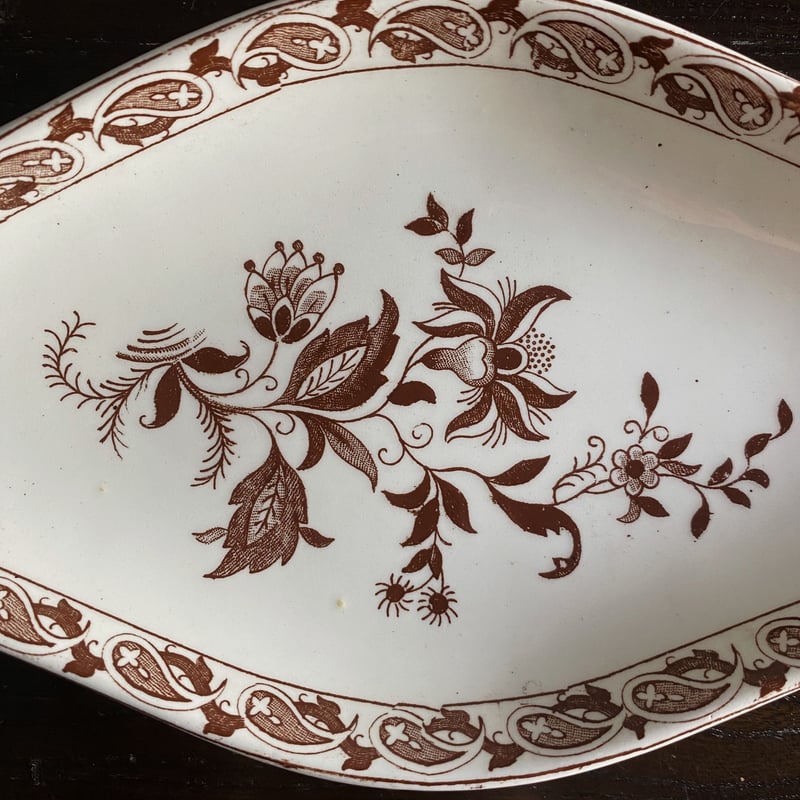 クレールフォンテーヌclairefontaineフランスアンティークプレート1枚 Clairefontaine Plate / クレールフォンテーヌ プレート