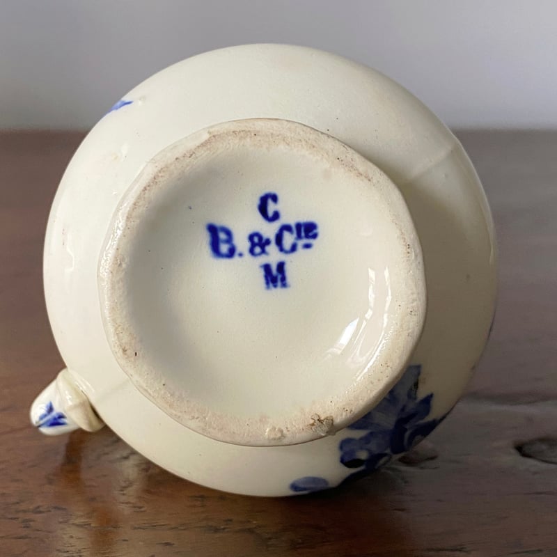 クレイユモントロー Creil&Montereau クリームポット フランス