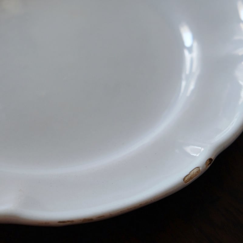 ムスティエ 花リム 皿 アンティーク 050479 | jinen_antique