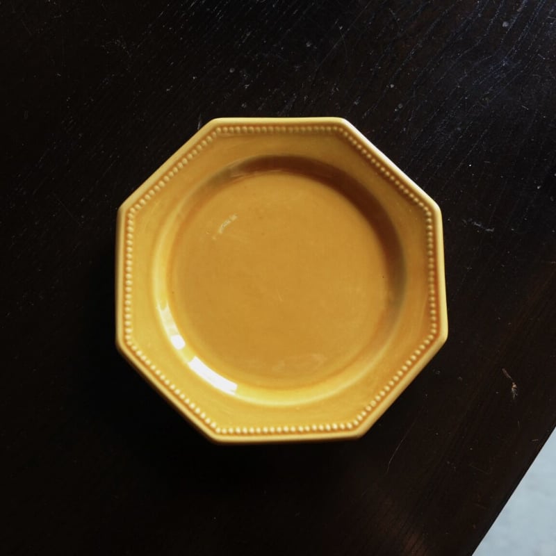 Sorap レア19世紀 ピション 白釉オクトゴナル皿 Sorap レア19