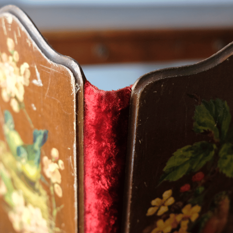 レター フォルダー スタンド 木製 フランス アンティーク 050106