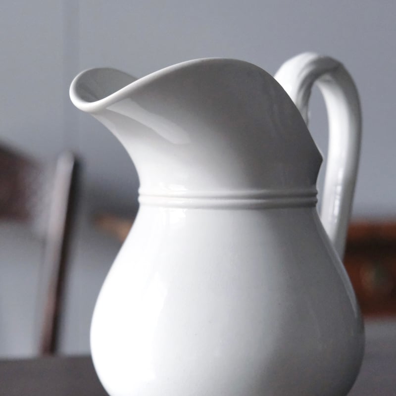 Pexonne ペクソンヌ 白 ピシェ ピッチャー 花器 花瓶 h19.5cm フランス
