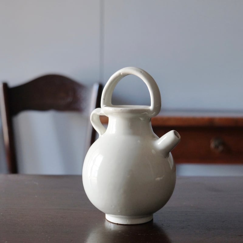 Moustiers ムスティエ 白 錫釉 ガーグレット ピシェ フランス