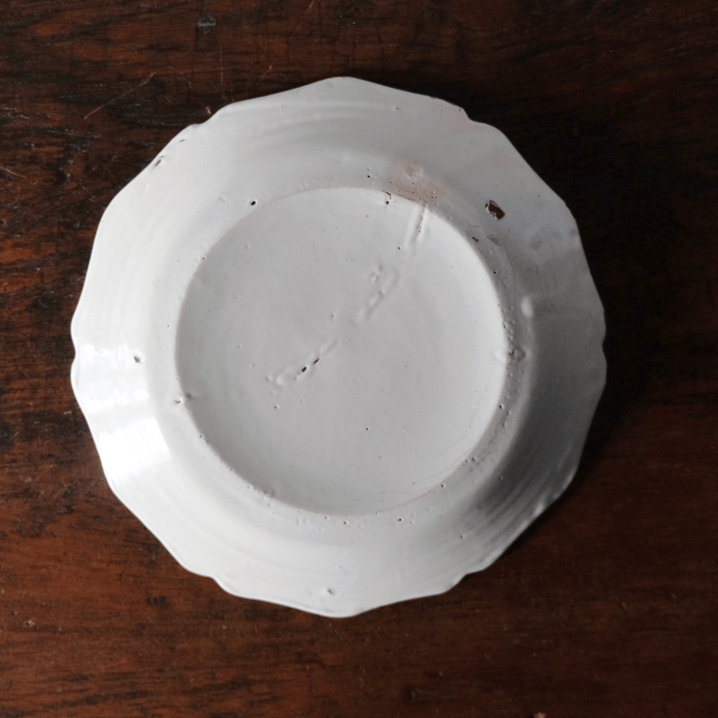 ヌヴェール Nevers 洋梨 平皿 リム皿 φ22.5cm フランス アンティーク