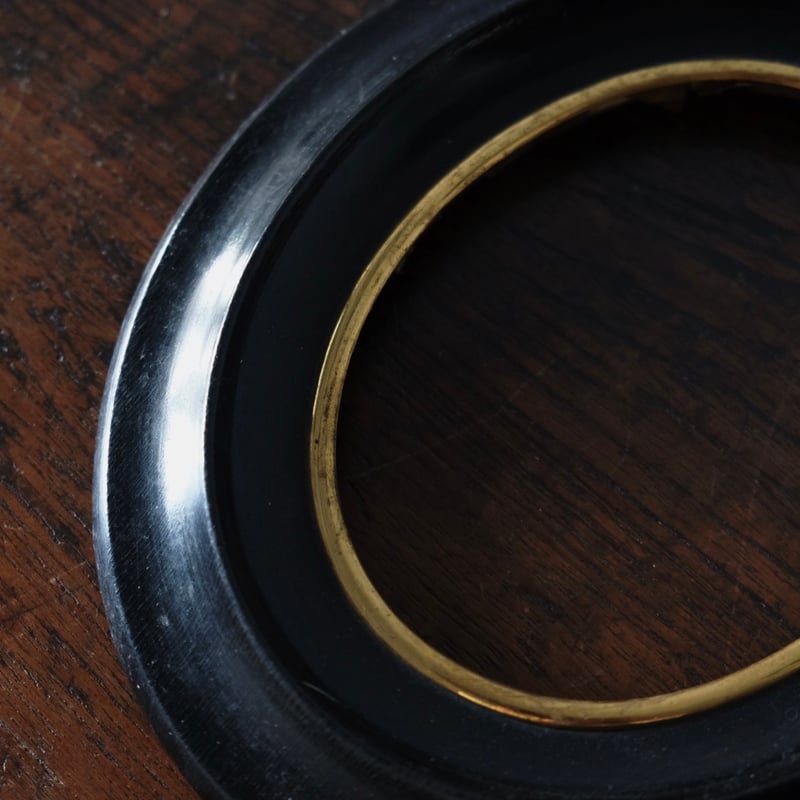 ナポレオン3世様式 黒 額 オーバルフレーム 18cm フランス