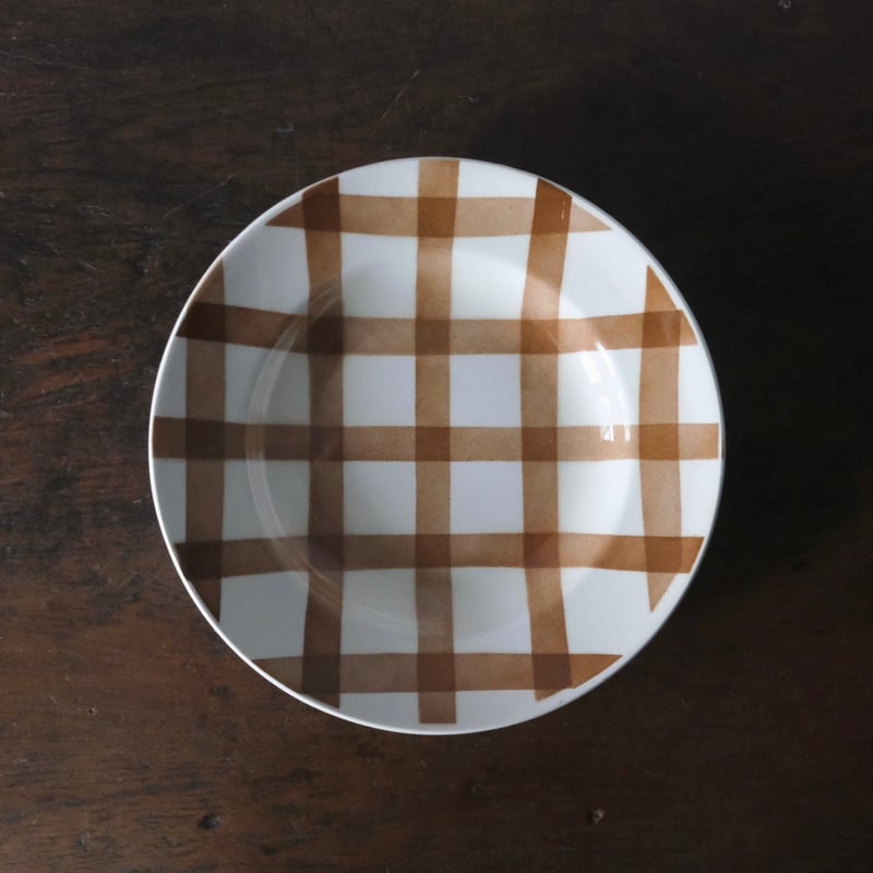 サンタマン オルシー・ムーランデルー nappe ギンガム チェック 深皿