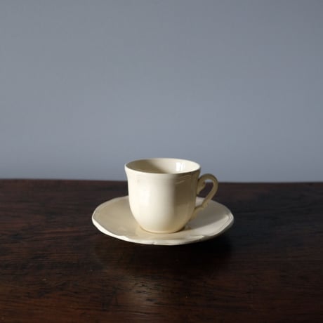 サルグミンヌ 花リム コーヒー カップ＆ソーサー アンティーク 050360