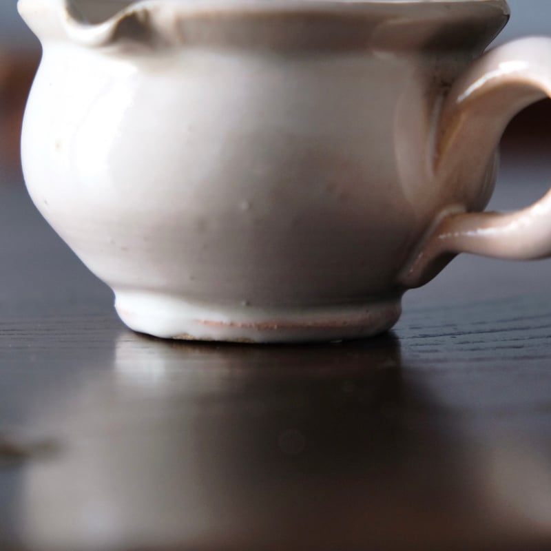 白釉 手つき 片口 カップ フランス アンティーク 0501653 | jinen_antique