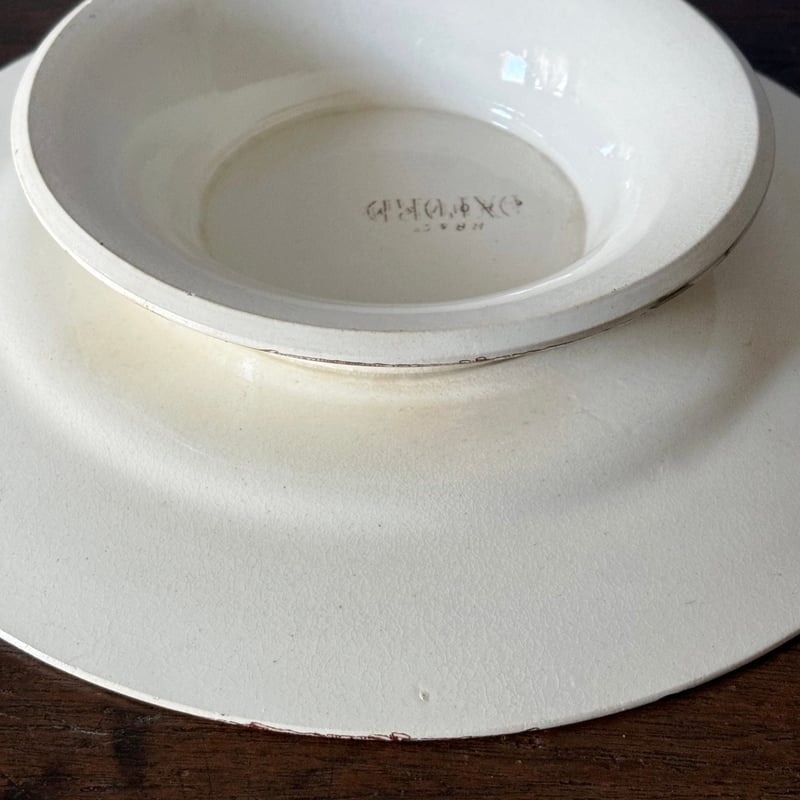 ショワジールロワ コンポティエ PAVOTSシリーズ フランスアンティーク コンポティエ Choisy-le-Roi(ショワジールロワ) Japonnais 枯れ