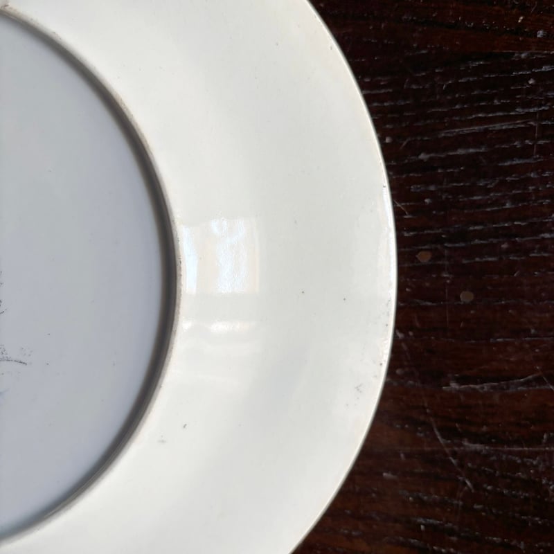 Choisy le roi ショワジールロワ なぞなぞ 彩色 グリザイユ 平皿 φ20